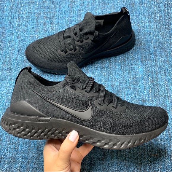 nike epic react triple black womens